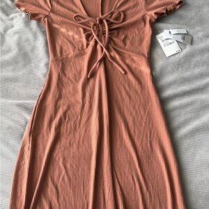 Elegant Rust Dress